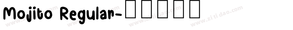 Mojito Regular字体转换